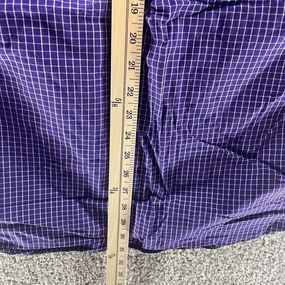 Clemson Tigers Shirt Adult Large Purple Check Crable Sportswear Button Up Mens - Picture 12 of 13
